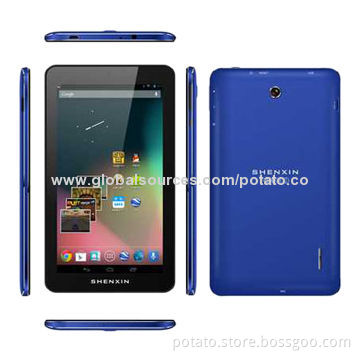 7-inch Tablet PCs, Boxchip A23 Dual-core CPU, 512MB 4GB Flash, Bluetooth, Super Capacity Battery